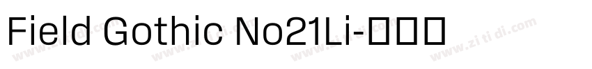 Field Gothic No21Li字体转换 Field Gothic No21Li字体转换